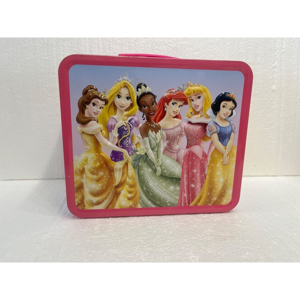 Loungefly Disney Princesses Tin Pink‎ Lunchbox Collectable  READ